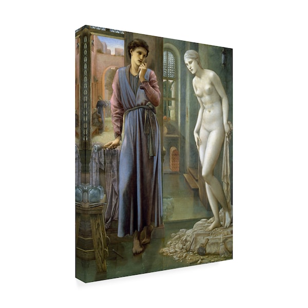 Edward Burne-Jones 'Pygmalion And The Image' Canvas Art,35x47